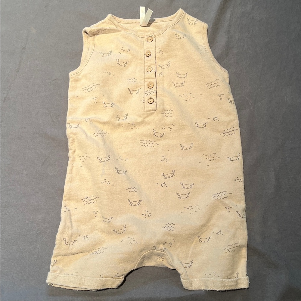 Rylee + Cru Cream Baby Romper